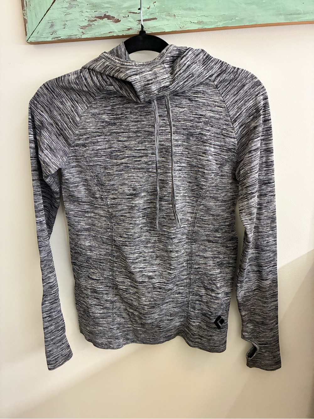 Black Diamond Women’s Gray Marled Turtleneck Performance Sweater